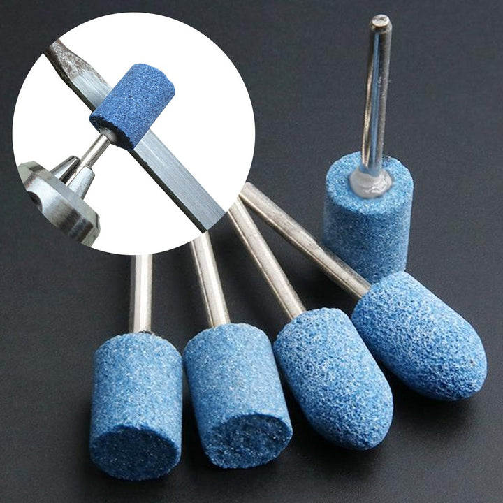 100 Stück Schleifstein-Bit-Set mit 3 mm Schaft und 6 mm Rundspitze für Jade, Metall und Holz