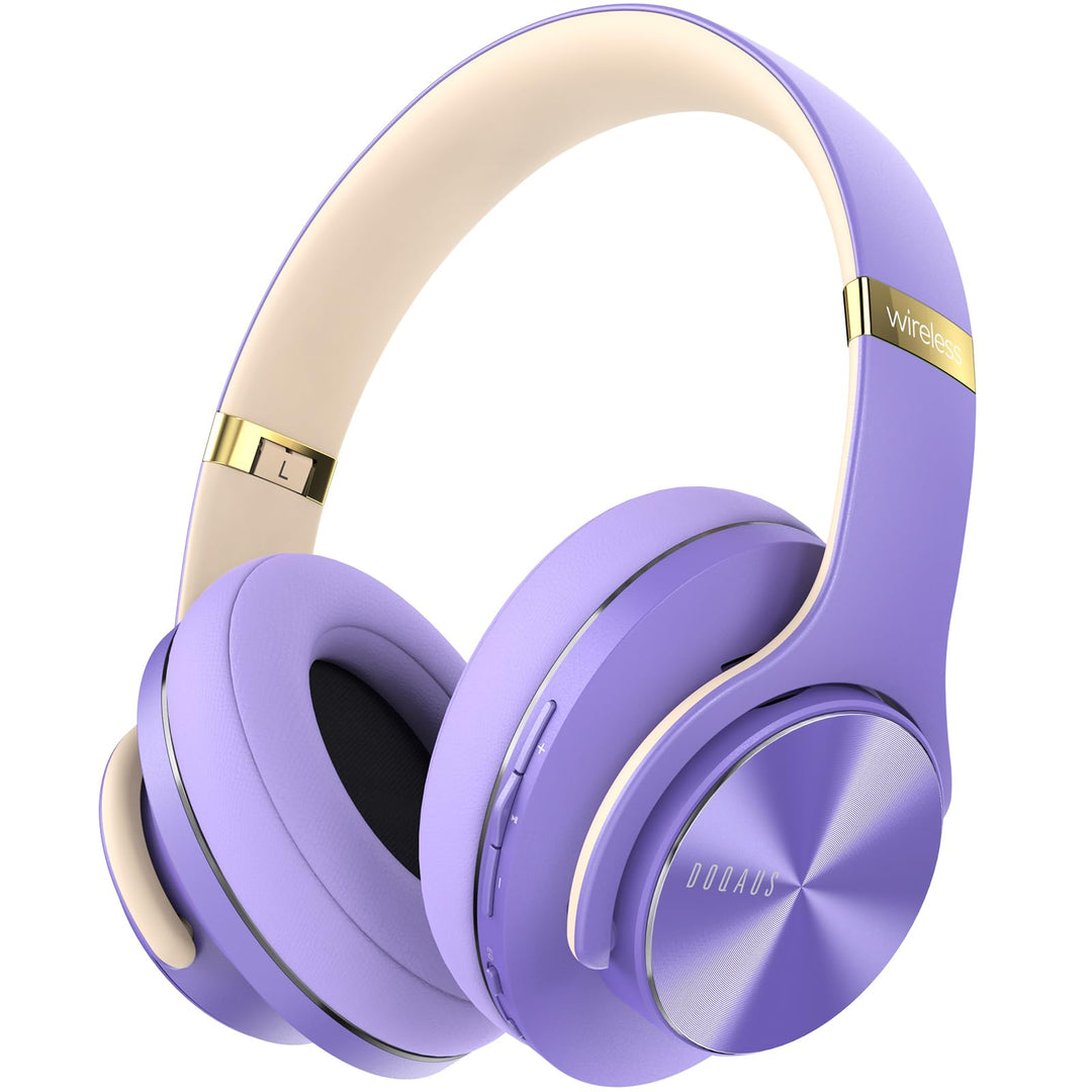 DOQAUS Bluetooth Kopfhörer Over Ear,Bis zu 90 Std Kabellose Kopfhörer mit 3 EQ-Modi, HiFi Stereo Fal
