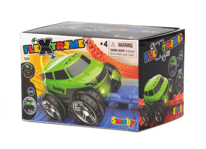 Smoby – FleXtreme SUV grün – zusätzliches Auto für Flextreme Starter-Set, Rennbahn für Autos, für Ki