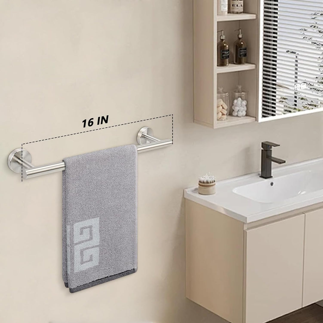 NearMoon Badezimmer-Handtuchstange, Badzubehör, Dicker Edelstahl-Duschtuchhalter für Badezimmer, Han
