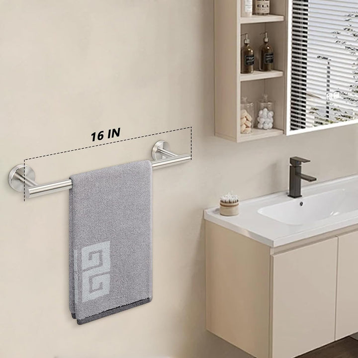 NearMoon Badezimmer-Handtuchstange, Badzubehör, Dicker Edelstahl-Duschtuchhalter für Badezimmer, Han