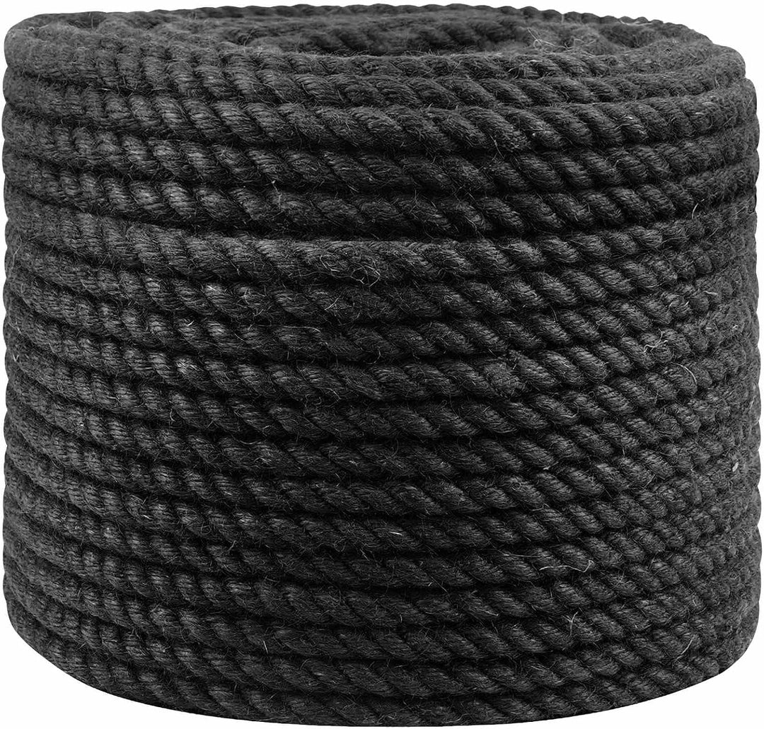 vidaXL Juteseil 14 mm Schwarz 100% Tossa Jute Schwarz 14 mm/50 m, Schwarz 14 mm/ 50 m