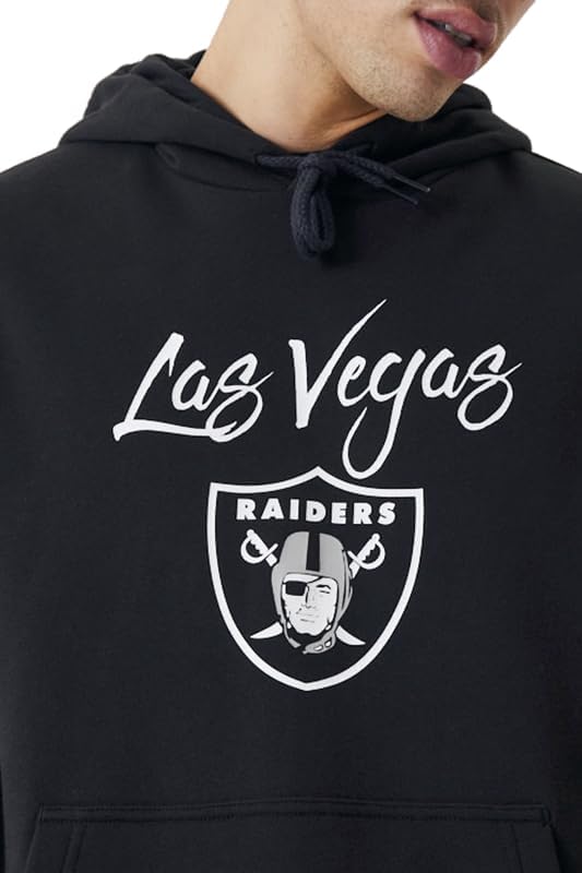 New Era NFL LAS Vegas Raiders Script Hoodie Pullover, S
