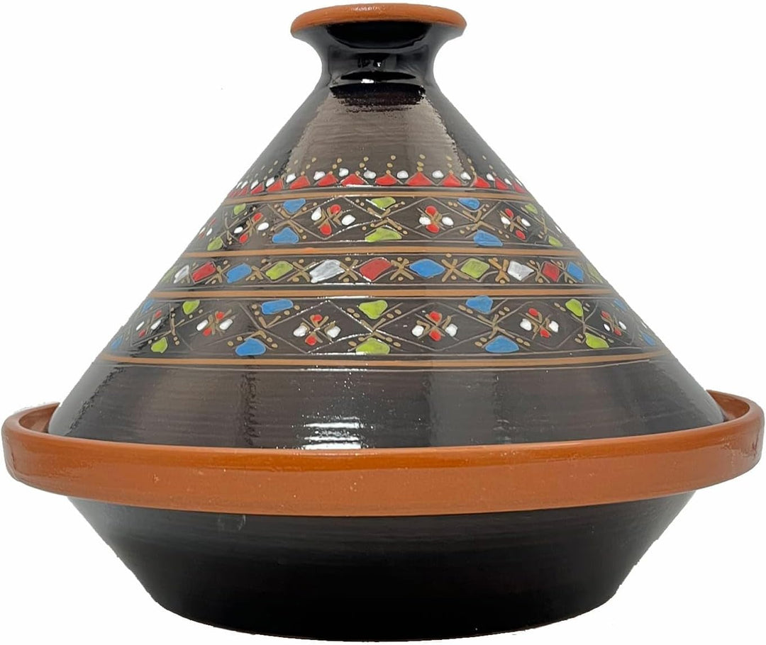 Tajine Terracotta-Topf Ethnischer Teller Marokkanisch Tunesisch XL 32 cm 0212242000