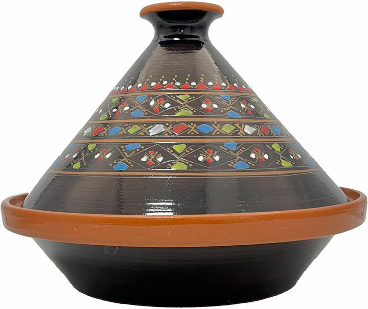 Tajine Terracotta-Topf Ethnischer Teller Marokkanisch Tunesisch XL 32 cm 0212242000