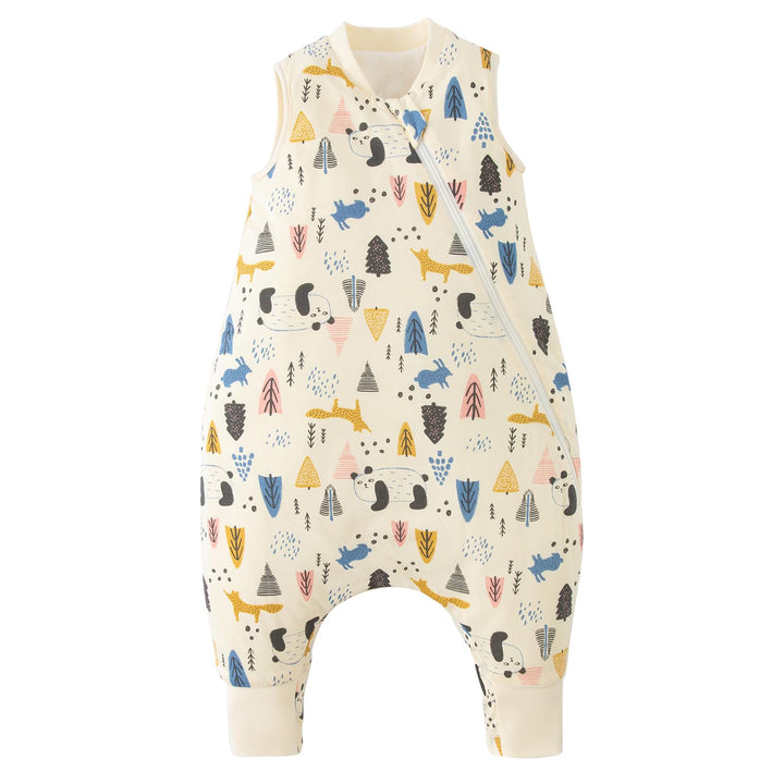 Duomiaomiao Schlafsack mit füssen, ganzjahres, 100% Baumwolle Schlafsack Baby, 1.5 Tog, Schlafsack m