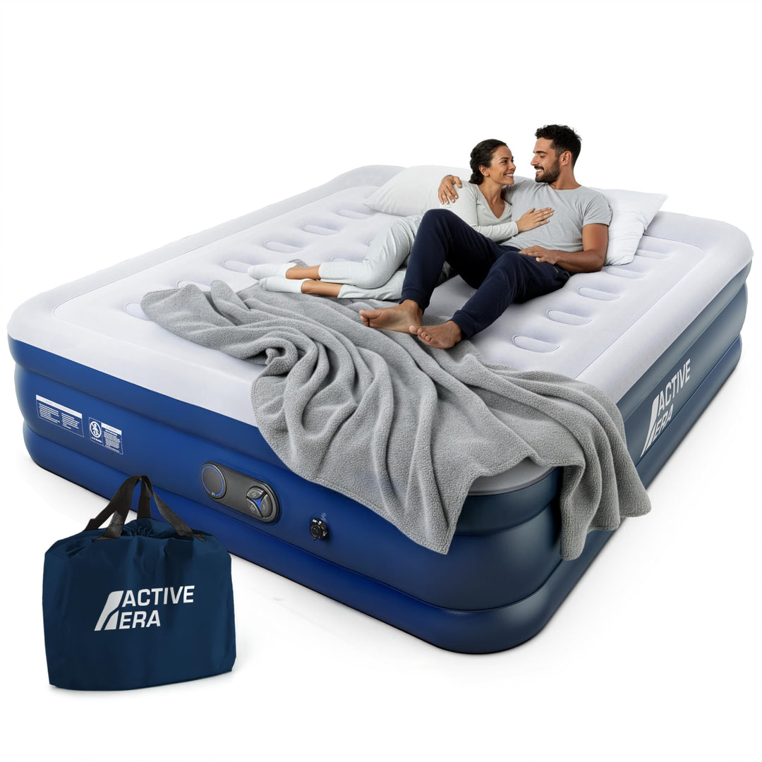 Active Era Premium Luftbett Doppel King Size - 203 x 152 x 48 cm - mit eingebauter elektrischer Pump