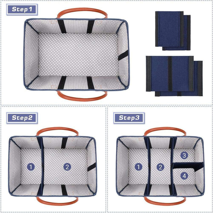 Baby Windel Caddy Organizer, tragbare Wickeltisch Organizer Windel Ablagekorb Auto Reise Ablagekorb