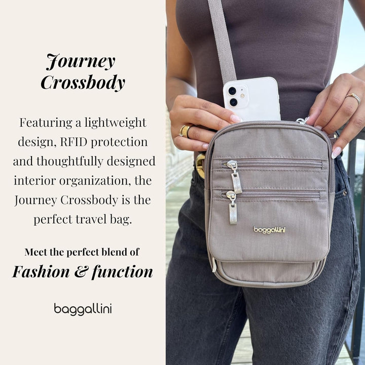 Baggallini RFID Journey Crossbody Strand, Strand