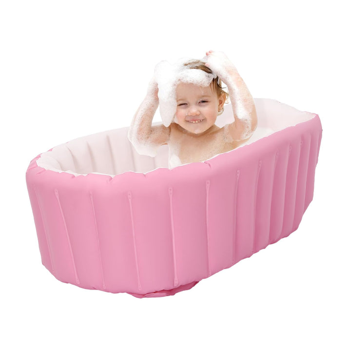 Baby Aufblasbare Badewanne, Tragbare Reise Baby Säugling Badewanne Kleinkind Badewanne mit Luftpumpe