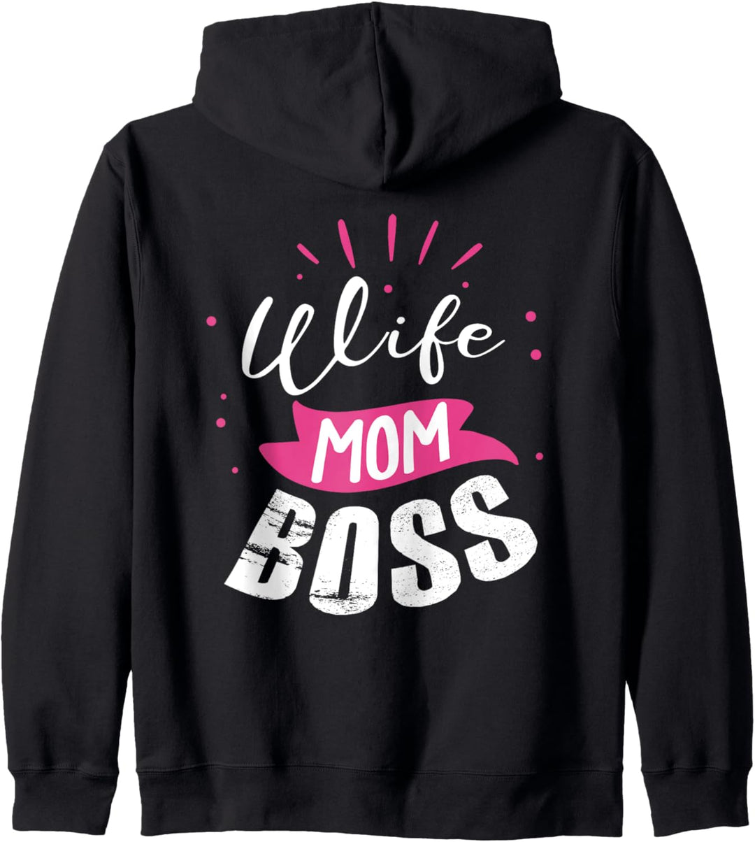 Backprint Wife Mom Boss Ehefrau Mama Chefin Kapuzenjacke