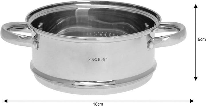 Dampferzeuger Dämpfeinsatz Steamer-Aufsatz KINGHOFF (18cm), 18cm