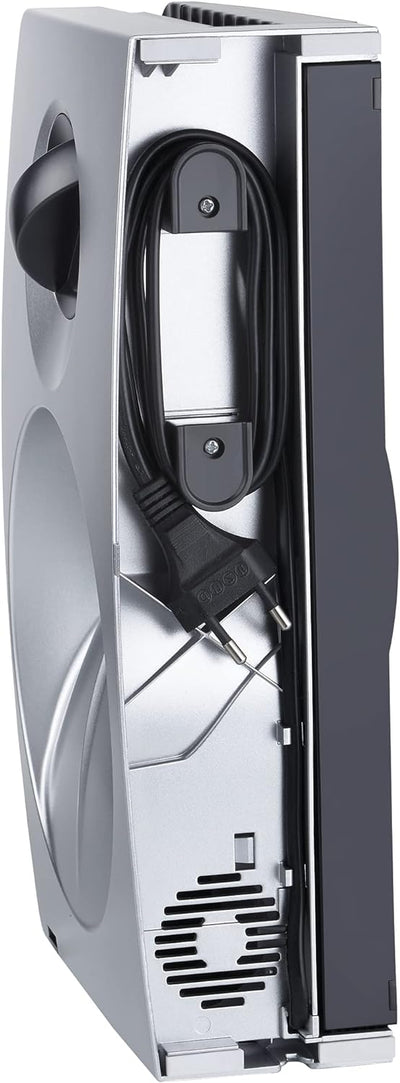 Unold 78866 ALLESSCHNEIDER Curve Silver, 100 W, 230 V, zusammenklappbar, Edelstahlmesser, Silber/Sch