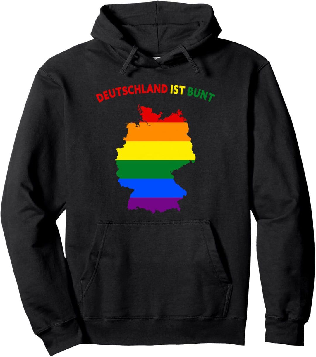 Deutschland ist bunt - LGBT Spruch Pullover Hoodie
