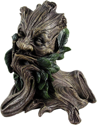 Green Man Baummann Greenman Deko Buchstützen Statue Figur Baum Man