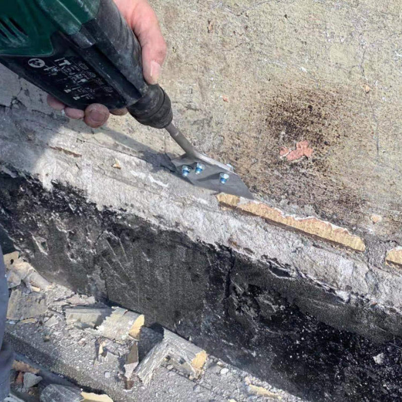 RANSENERS Spachtelmeissel SDS-Plus 250x100 mm, Bodenschaber für Abziehen von Fussbodenkleber, Teppic