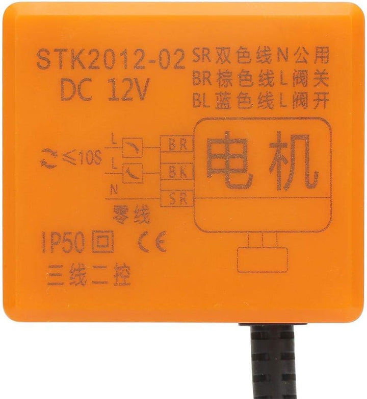 Motorisiertes Kugelventil, DC 12V Messingkugelventil 3-Wege 3-Draht Elektrisches Kugelventil G1 / 2