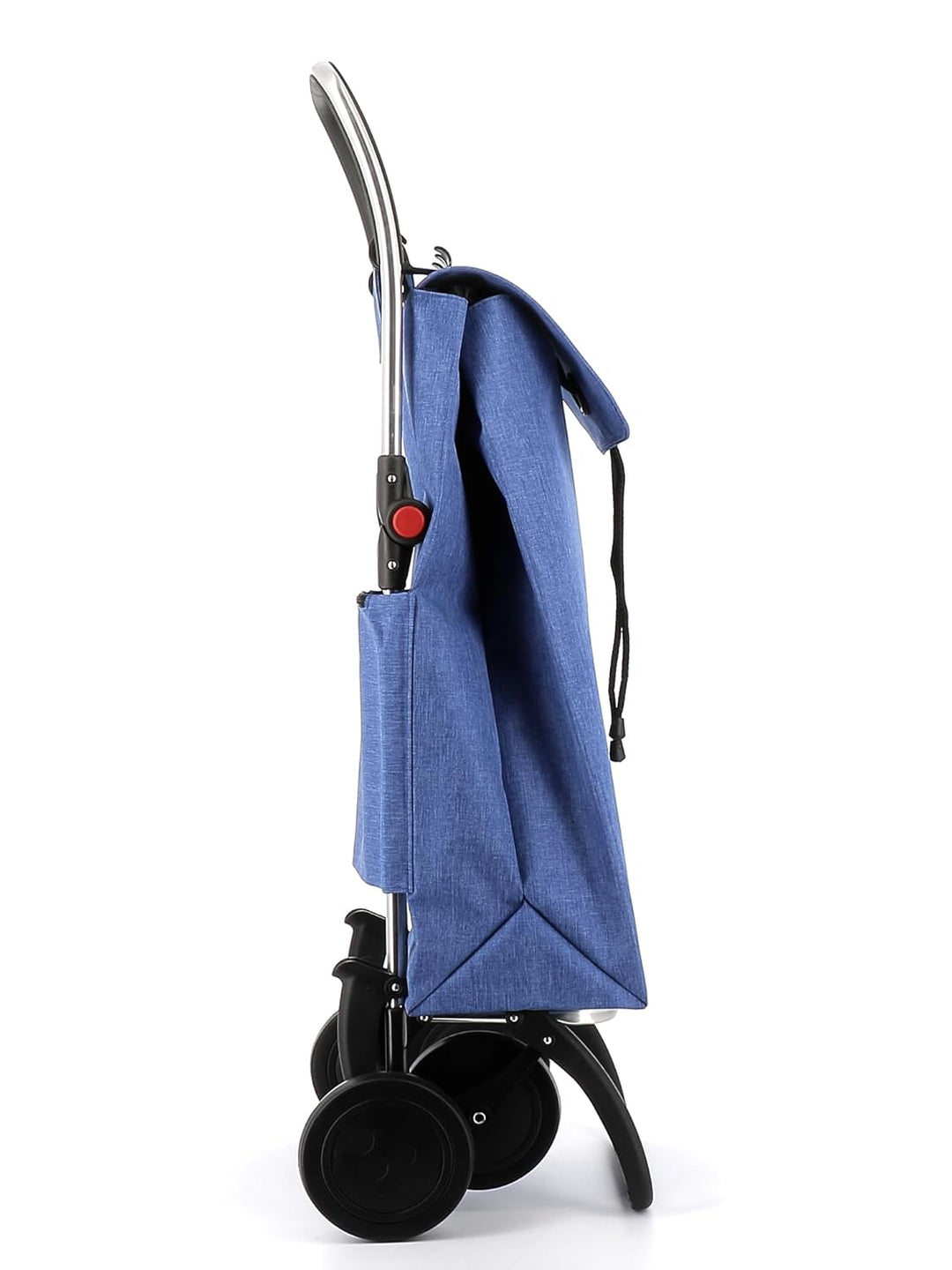Klappbarer Einkaufstrolley Rolser I-Max Tweed 4 Räder - Blau 4 Räder Zusammenklappbar Blau, 4 Räder