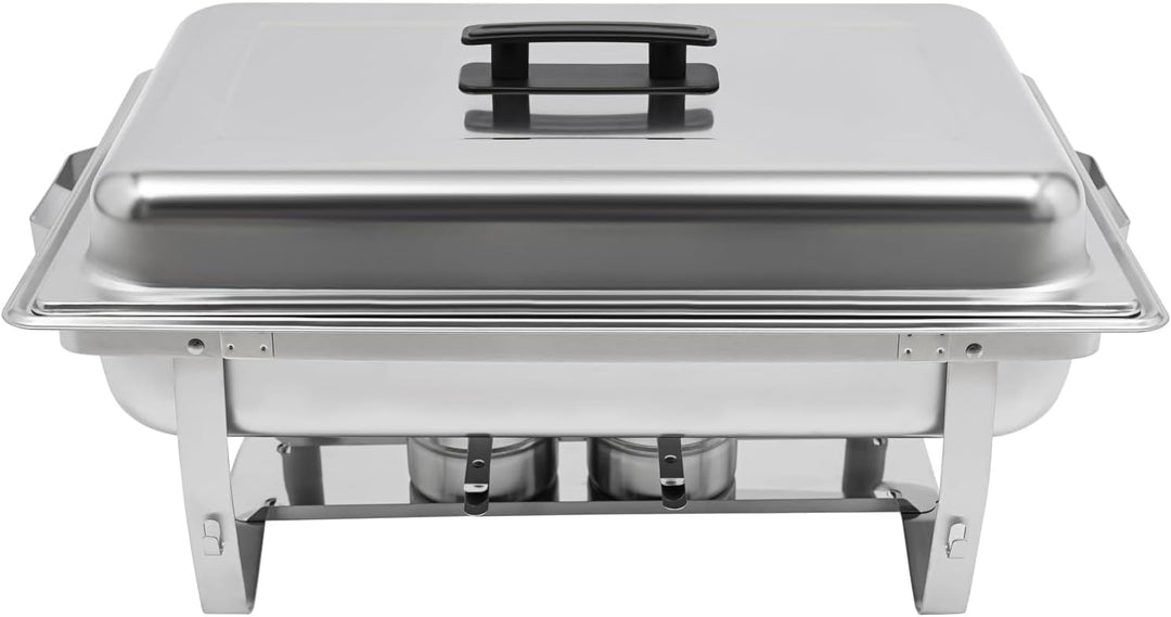 Chafing Dish Edelstahl 5 Liter Warmhaltebehälter Speisenwärmer mit Deckel Buffetwärmer Buffet Zubehö