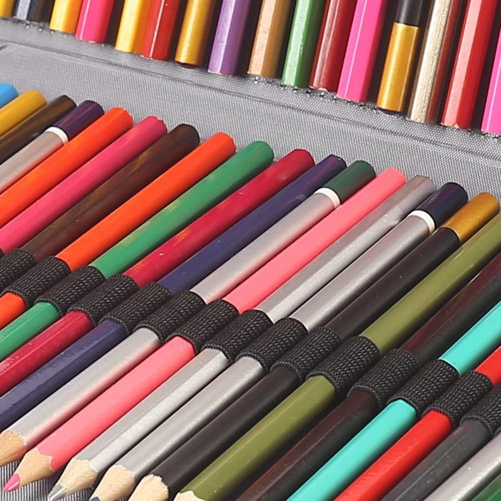 Plouluyt 250 SteckpläTze Buntstift Kasten Organisator mit ReissVerschluss GrossRaum Stift Halter Tas