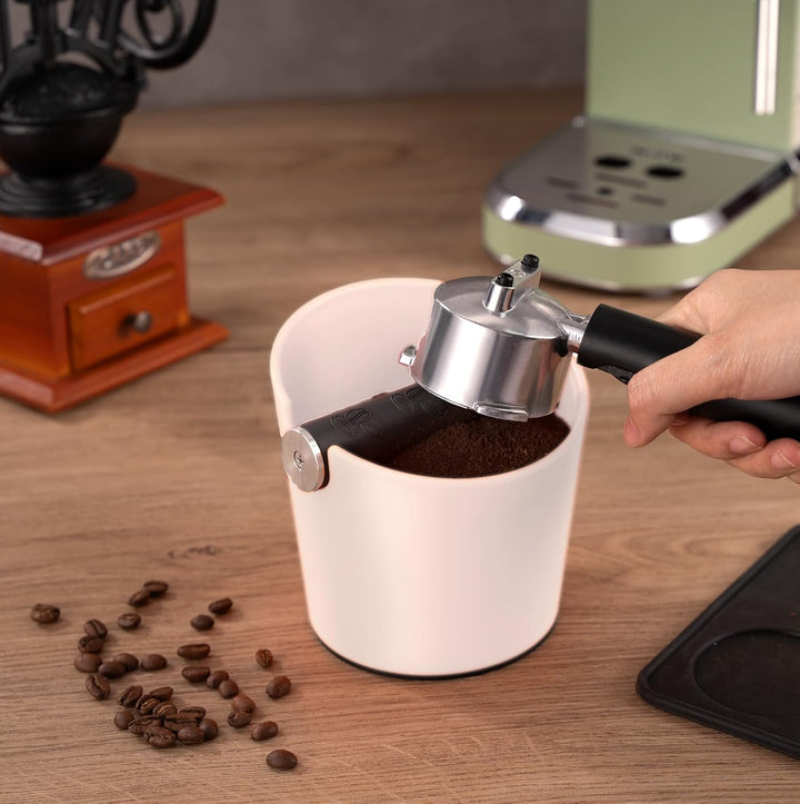 Abklopfbehälter für Siebträger Espresso Abklopfbehälter Kaffeesatz Abschlagbox Knock Box Stossdämpfe
