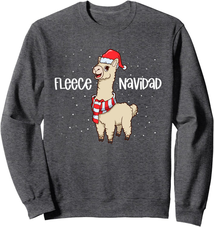 Weihnachtslama - Fleece Navidad Sweatshirt