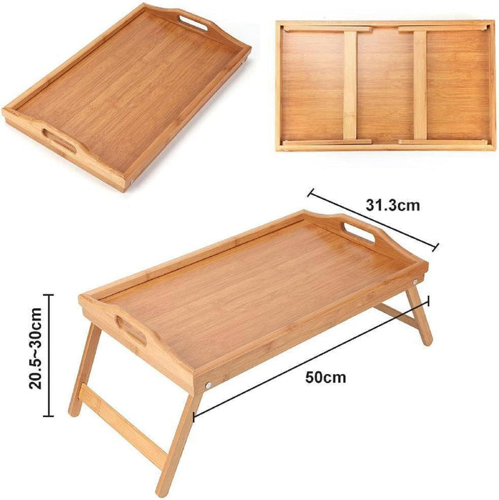 Frühstückstablett Klappbar 50x30cm Betttisch mit Beinen