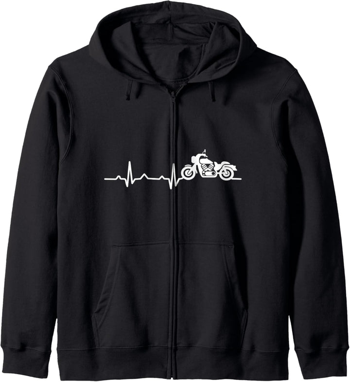 Motorrad-Lebenslinie Tee Kapuzenjacke