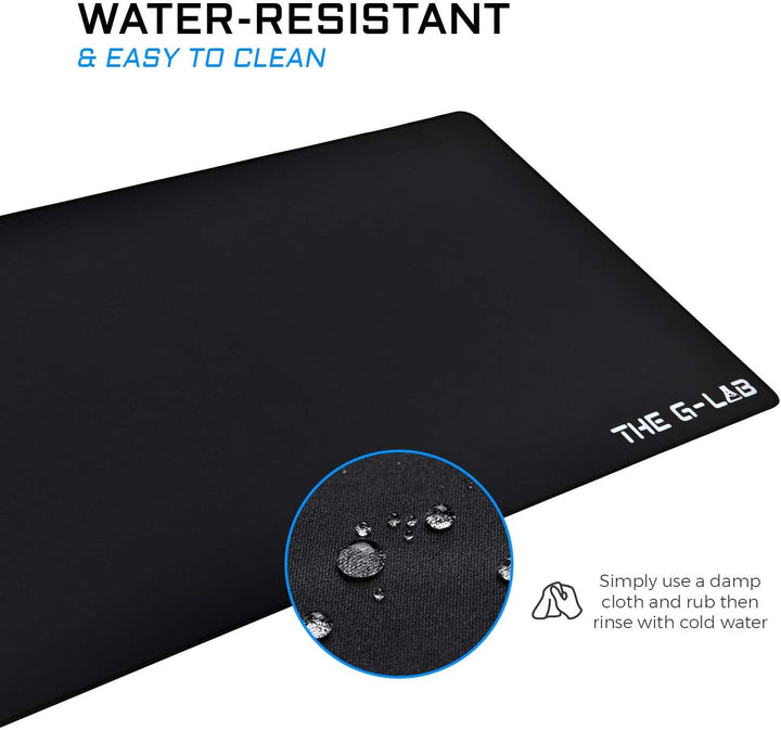 THE G-LAB - PAD YTTRIUM - Rutschfestes Mauspad XXL 900 * 400 * 4mm für Mäuse, Tastaturen und Gamingz