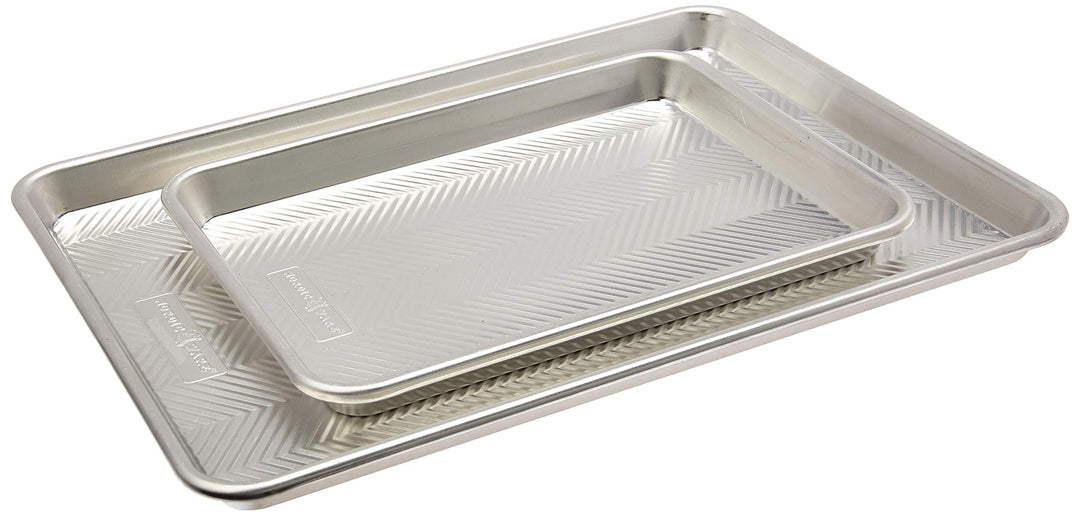 Nordic Ware 2-Piece Prism Set-Half, Quarter Sheet, Aluminum Half and Quarter Sheet 1 Pack, Half and