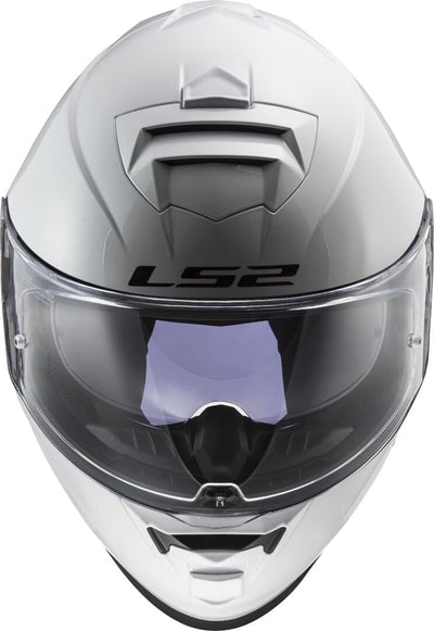 LS2, Integraler Motorradhelm Storm SOLID Gloss White, XS, XS