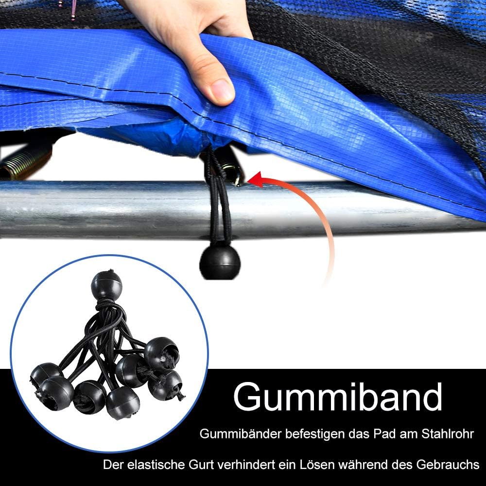 NAIZY Trampolin Randabdeckung Trampolinabdeckung UV-Schutz Reissfest Trampolin Umrandung PVC PE Tram