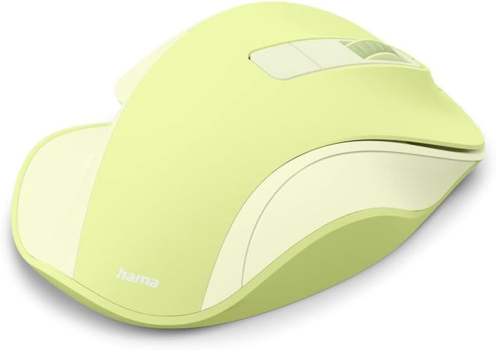 Hama Maus kabellos, wiederaufladbar (optische Funkmaus ohne Klickgeräusch, mit Akku, ergonomische Fo