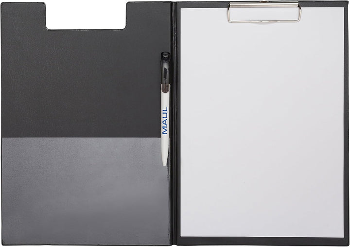 SECO Stewart Superior A4+ PVC beschichtetes Klemmbrett mit Hochleistungsklammer - Schwarz (12er Pack