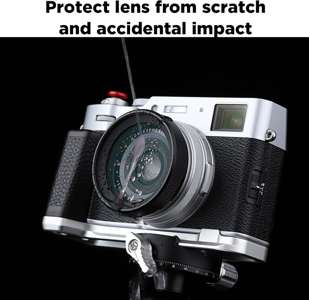 Haoge LUV-X54B Metall Gegenlichtblende Sonnenblende mit MC UV Filter Ultraviolett Schutzfilter für F