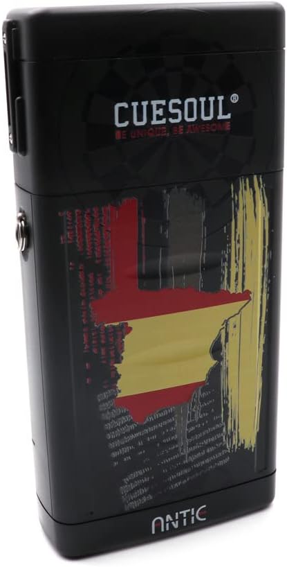 CUESOUL ANTIE Hard Dart Case, Hält 6 Dartpfeile mit Stahlspitze/Softspitze und zusätzliches Zubehör,