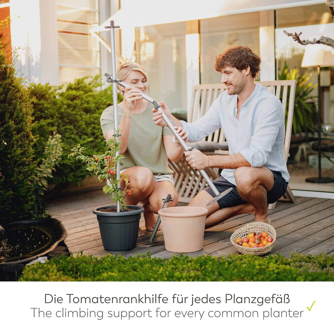 GUSTA GARDEN Tomato Buddy - 125cm Tomatenstab Pflanzstab Rankhilfe Rankstab - für Tomaten Bohnen Kle