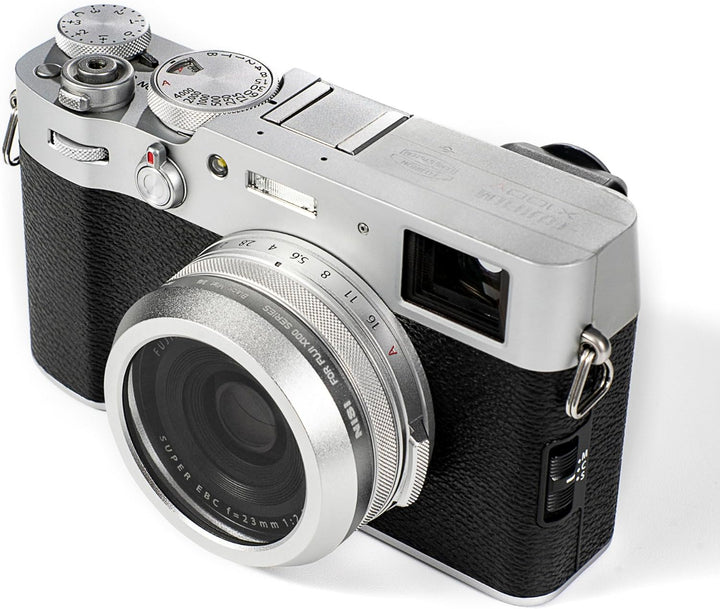 NiSi 49mm Black Mist 1/4 Filter für Fuji X70 / X100 / X100S / X100F / X100T / X100V - Silber Silber