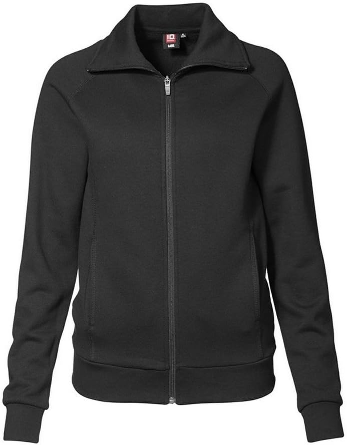 ID Identity Damen SWEATSHIRTJACKE 0624 (L, weiss)