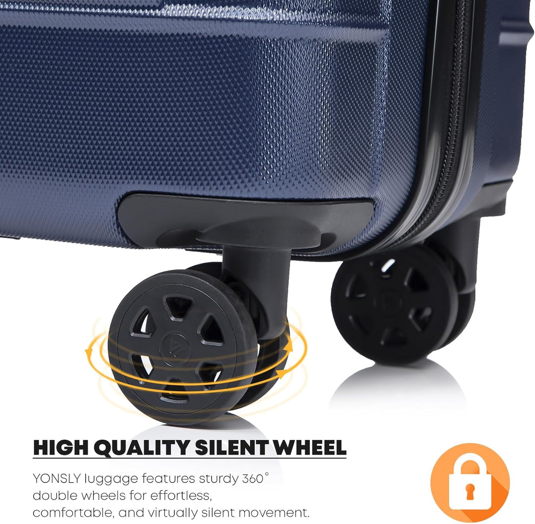 Premium Reisekoffer TSA-Schloss,YKK-Reissverschluss Hartschalen-Koffer Trolley Kabinenkoffer Rollkof
