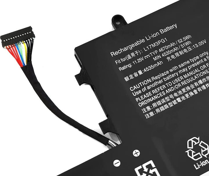 PUGASR L17M3PG1 Laptop Akku Kompatibel mit Lenovo Legion Y530-15ICH Y7000 2019 1050 Y7000-2019-PG0 Y