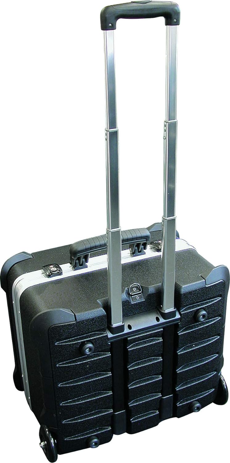 GT Werkzeugkoffer Rock Turtle PTS (ohne Inhalt, Koffer mit Rollen + Teleskopgriff, Werkzeugtrolley i