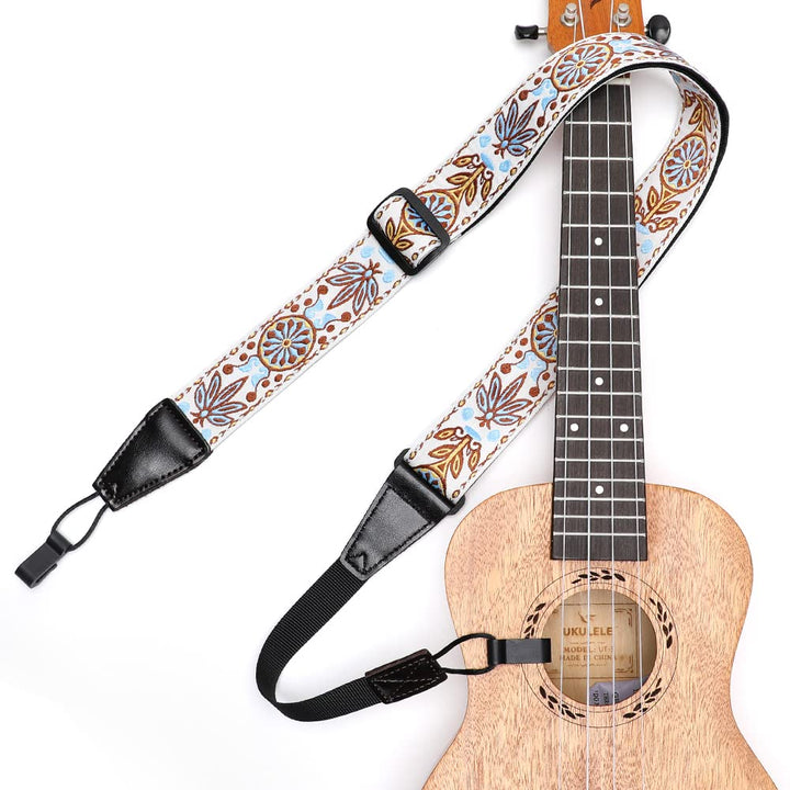 Ukulele Strap No Drill Jacquard Pusteblume, Jacquard Pusteblume