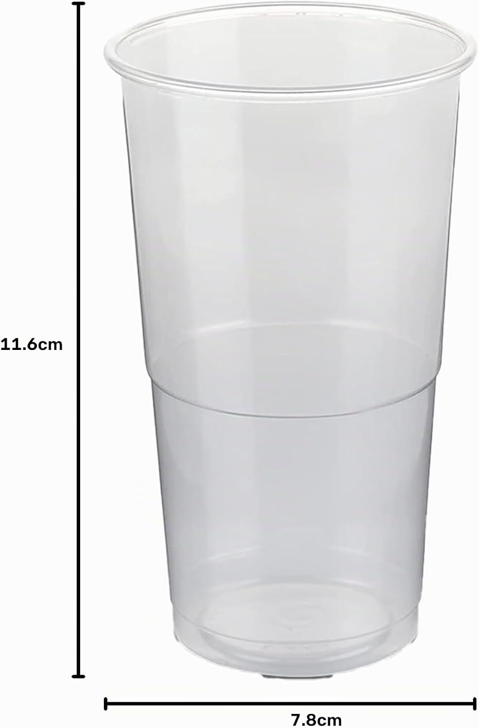 LogiPack GeRo Trinkbecher | Eichstrich 0,3l | Bierbecher Plastikbecher Einwegbecher aus Kunststoff P