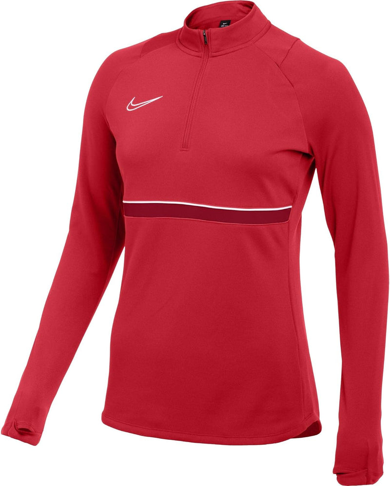 NIKE Damen Dri-fit Academy 21 Trainings-Sweatshirt XL University Red/White/Gym Red/White, XL Univers