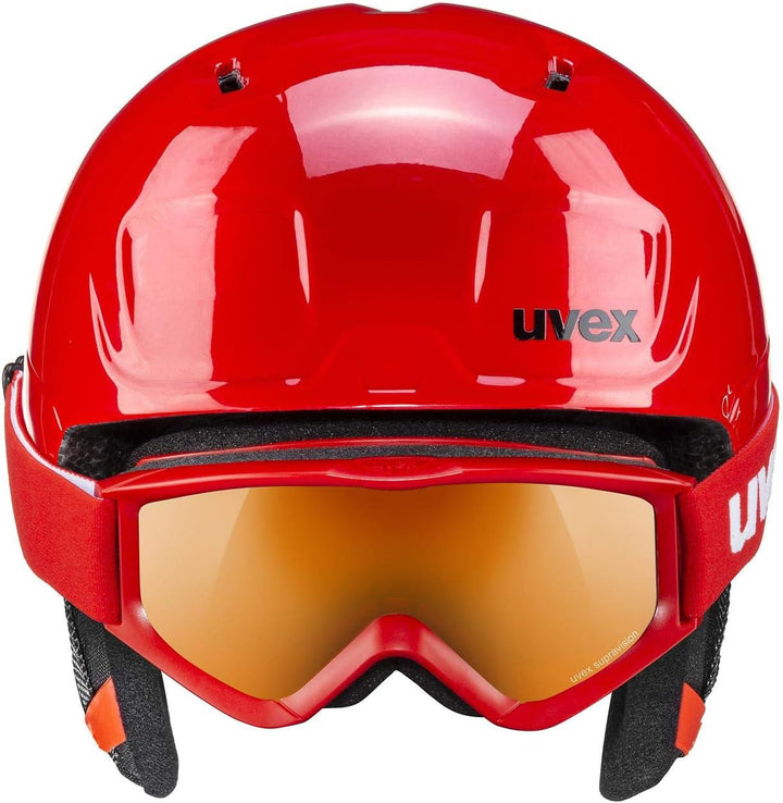 uvex heyya set - Skihelm inkl. Skibrille für Kinder - individuelle Grössenanpassung - konstrastverst