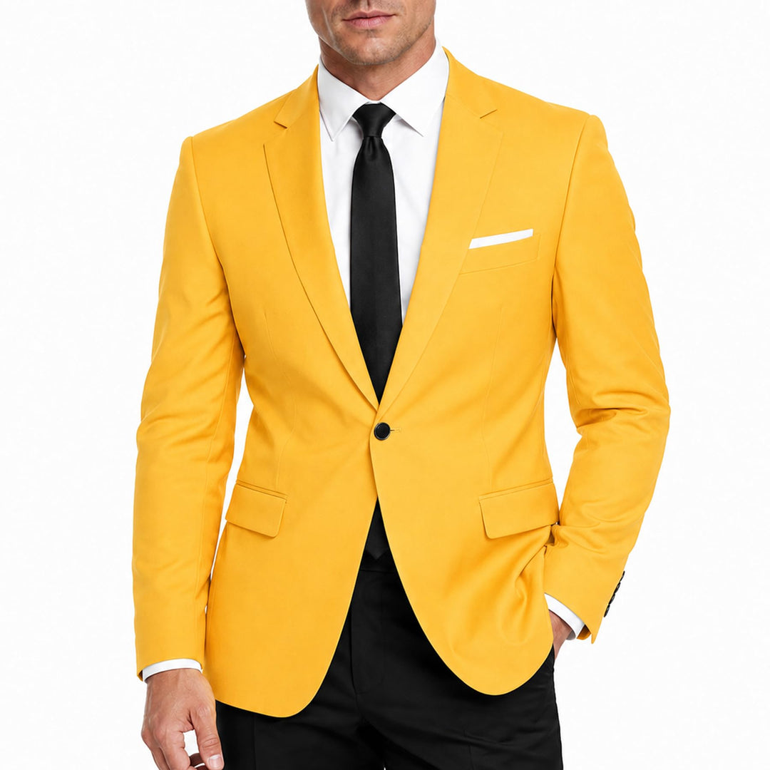 Allthemen Herren Sakko Slim Fit Sportlich Anzugjacke Business Hochzeit | Blazer Formelle, Beerdigung