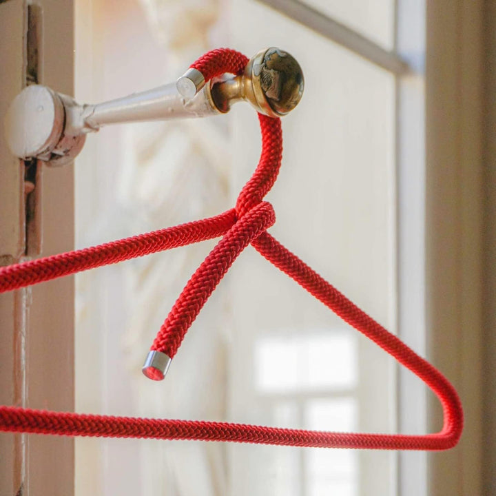 Peppermint Products Hanger | 3er Textil-KLEIDERBÜGEL-Set aus Seil | Rutschfester Designer-Bügel f. J