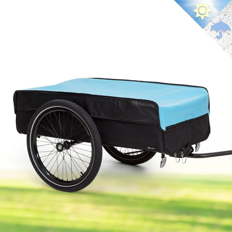 Klarfit Companion Fahrradanhänger - Lastenanhänger Fahrrad mit grosser Ladefläche: 42 x 63 cm (BxT),