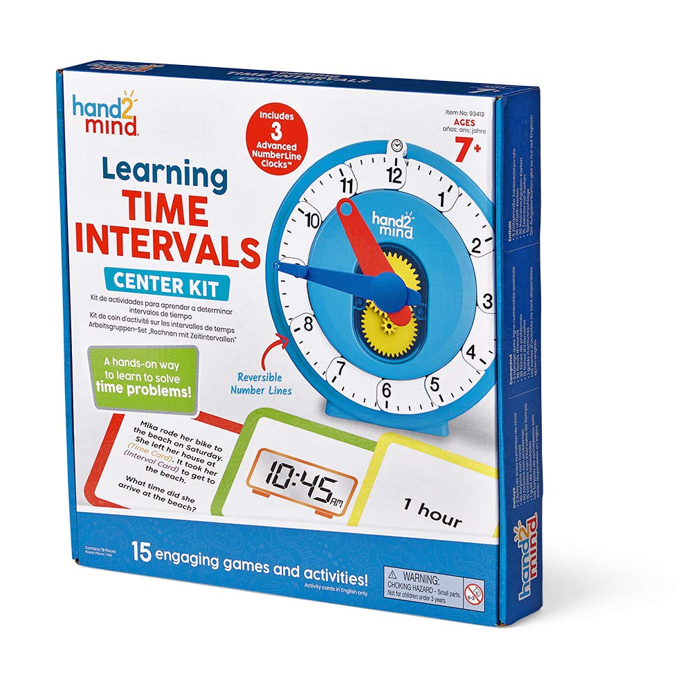 Learning Resources Arbeitsgruppen-Set „Rechnen mit Zeitintervallen“, 16 Spiele und Aktivitäten, Zahl